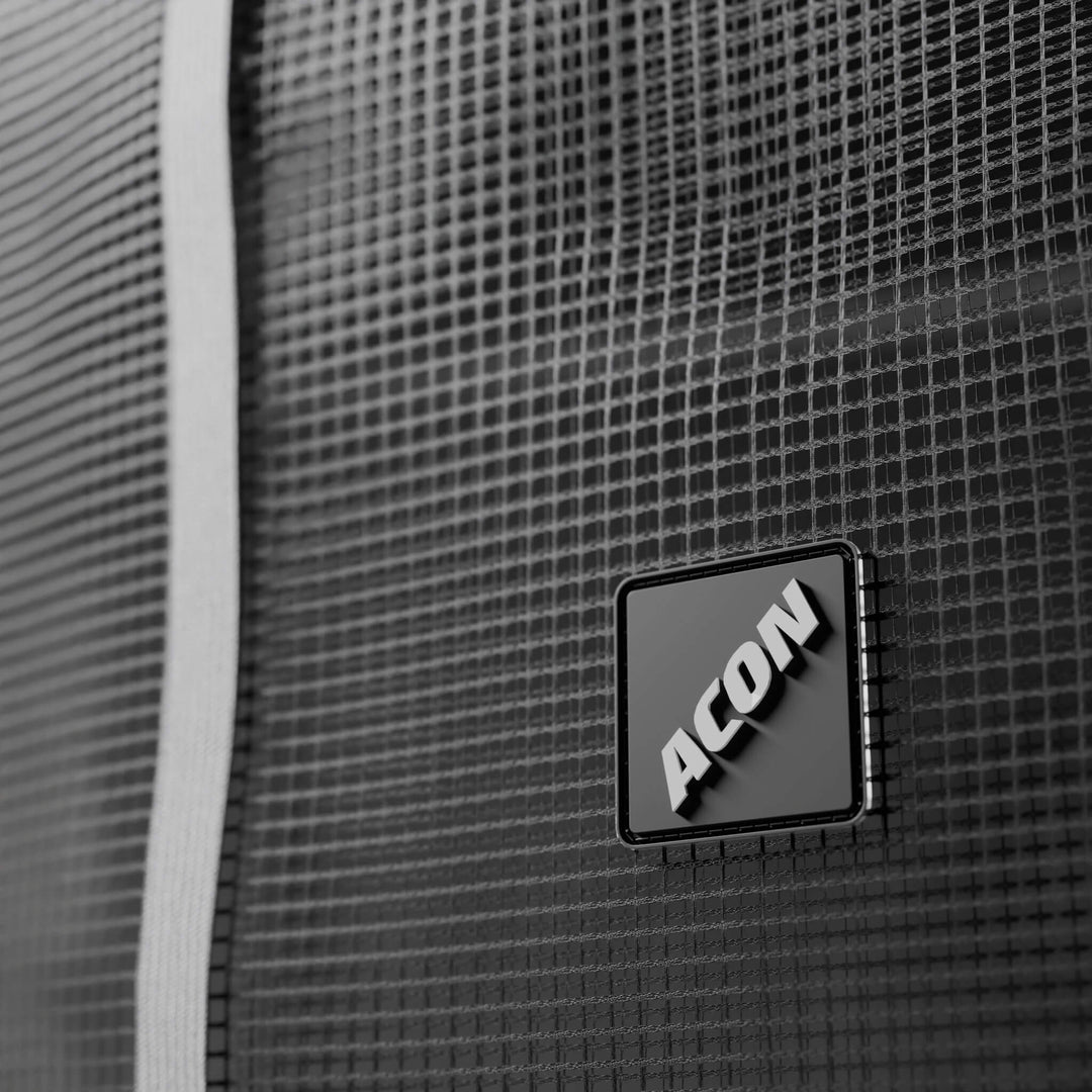 Detail des Sicherheitsnetzes des Acon 16 HD Trampolins.