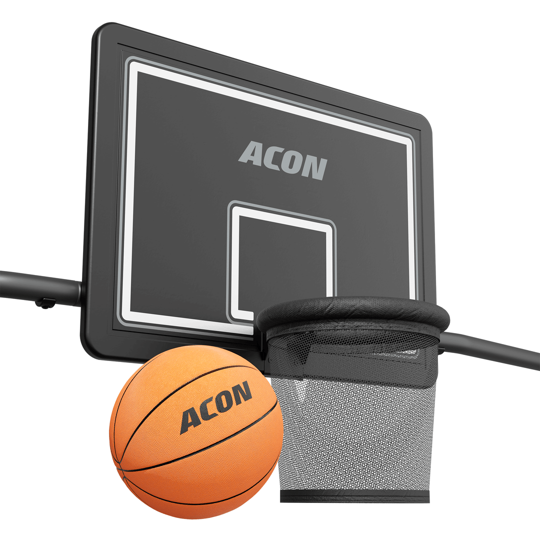 Acon X Basketballkorb mit Korbnetz für 17 Trampoline rechteckig – Trampoline, Ansicht 2
