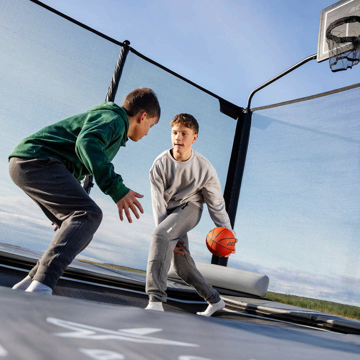 Acon X Basketballkorb mit Korbnetz für 17 Trampoline rechteckig – Trampoline, Ansicht 5