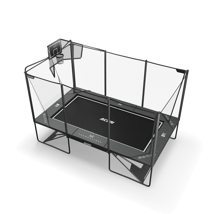 Acon X Basketballkorb mit Korbnetz für Trampoline rechteckig – Trampoline, Ansicht 4