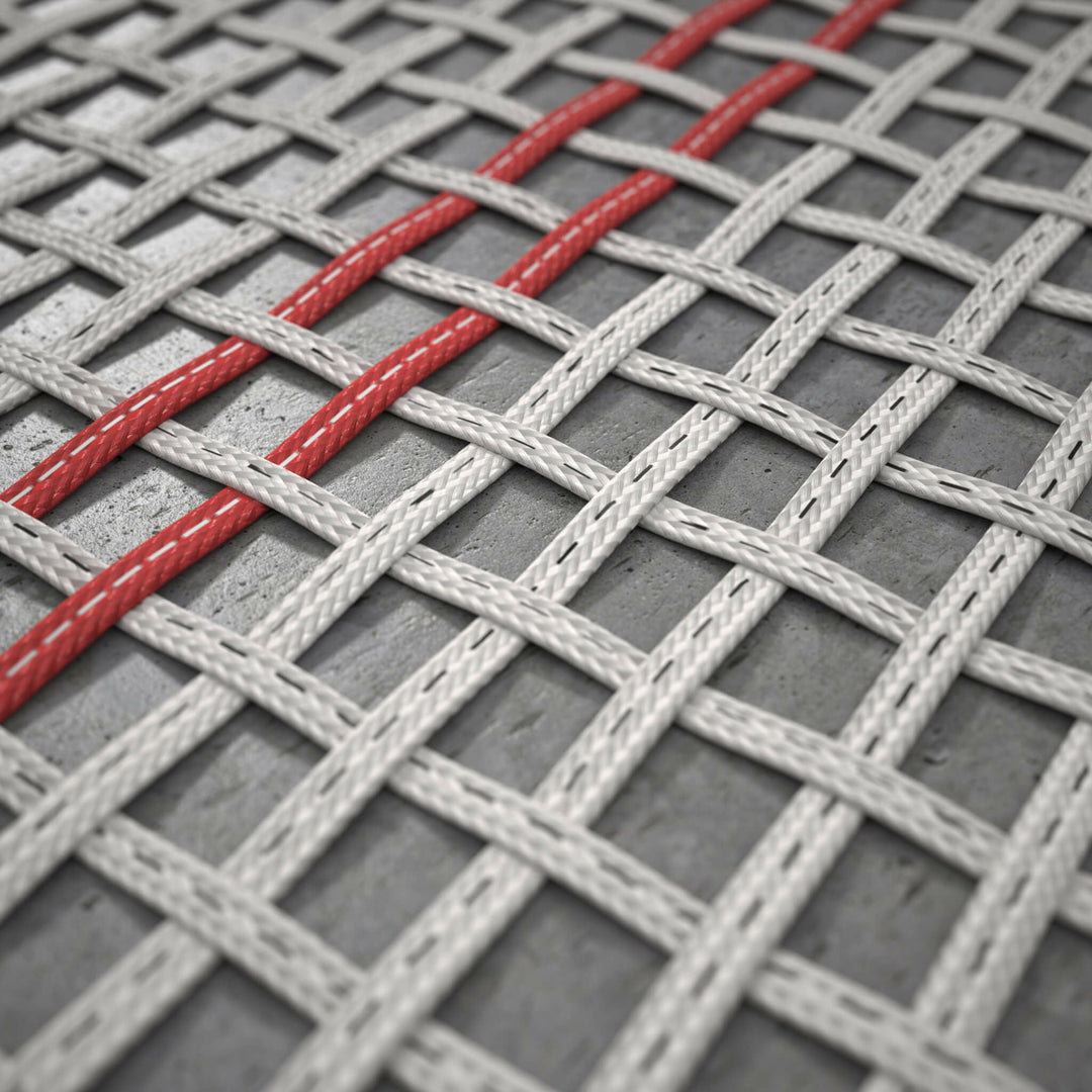 Detailaufnahme der Acon X Wettkampf-Trampolinmatte für Indoor-Training