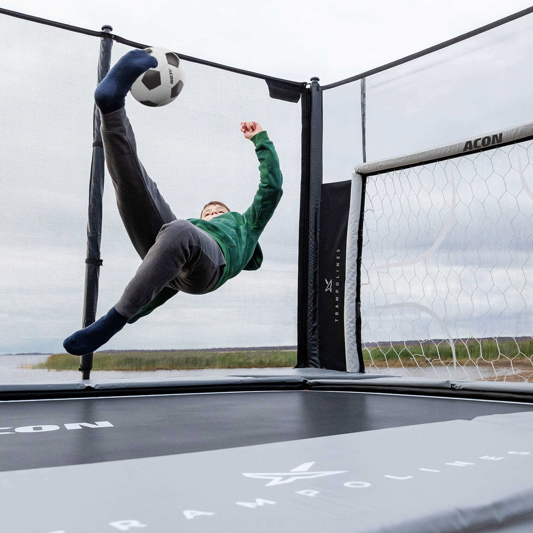 Acon X Trampolin-Fußballtor für Trampolin rechteckig – Trampoline, Ansicht 6