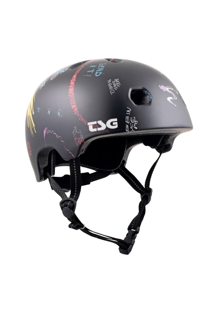 TSG Helm Meta Graphic Design black drip-in