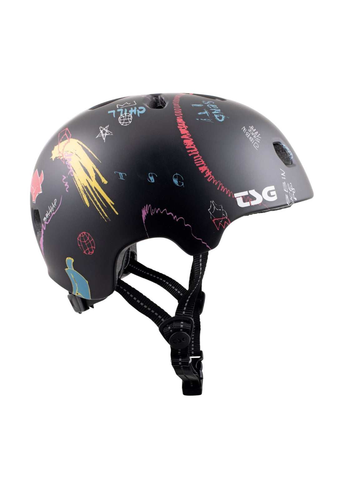 TSG Helm Meta Graphic Design black drip-in
