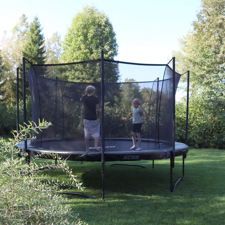 Acon Air 3,7 m Rundes Trampolin mit Sicherheitsnetz und Leiter, GEN 2.0