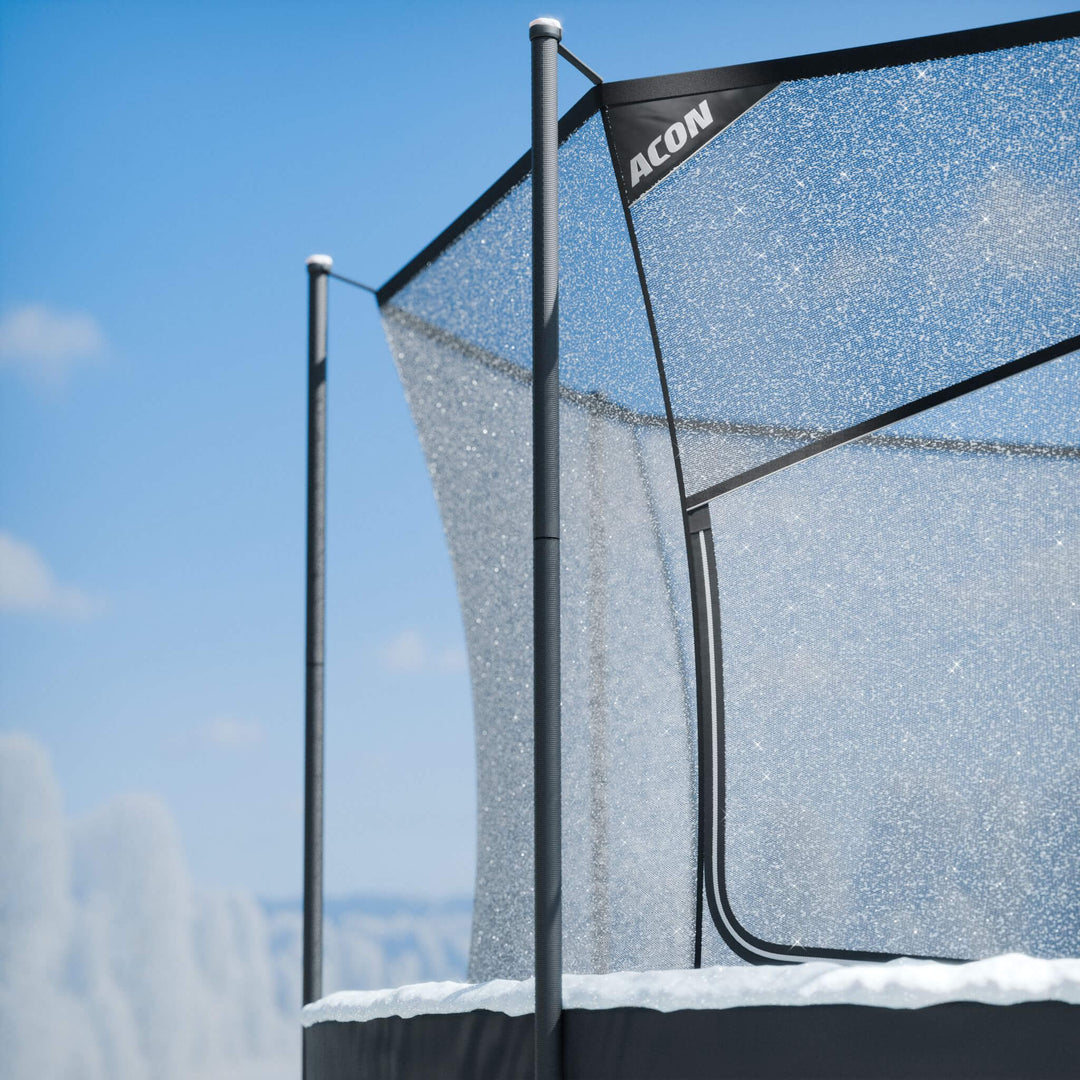 Acon Air 3,7 m Rundes Trampolin mit Sicherheitsnetz und Leiter, GEN 2.0