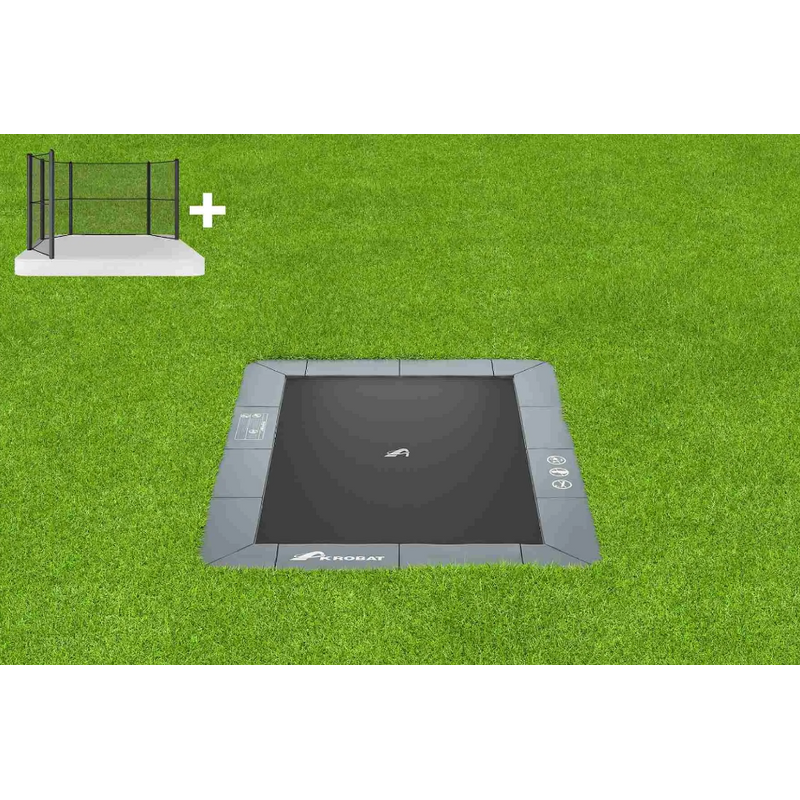 Akrobat Trampolin Orbit Flat Rechteckig – Trampoline, Ansicht 2