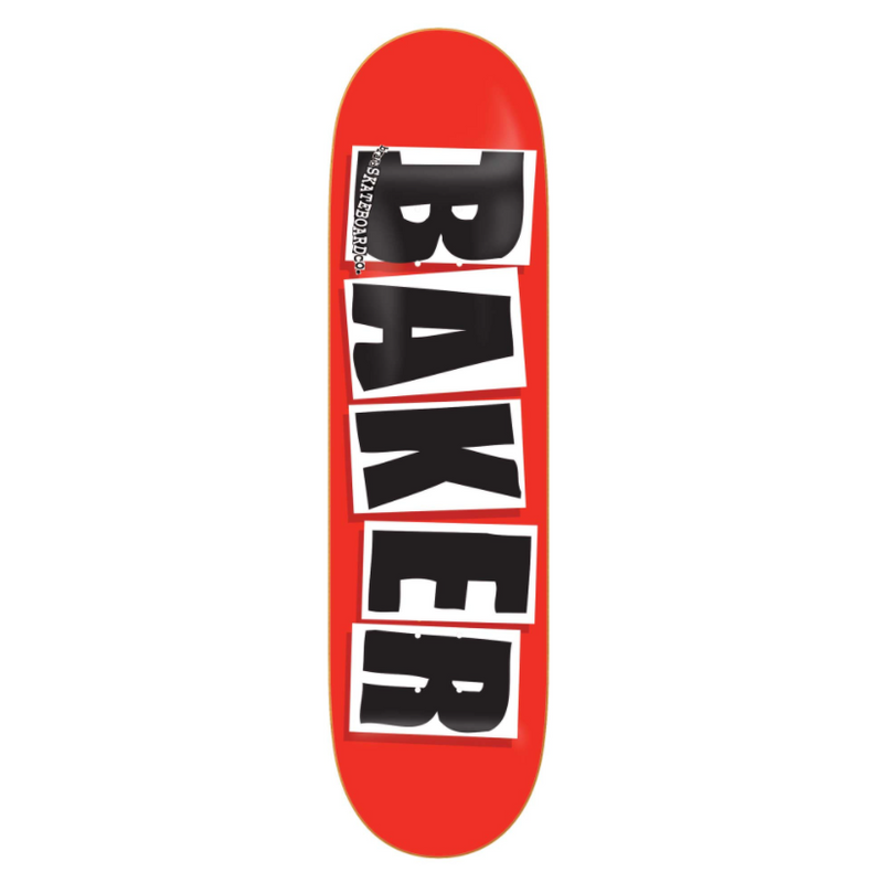 Baker Skateboard Deck Brand Logo Black red/black 7.8'' – Skateboard Decks, Ansicht 1