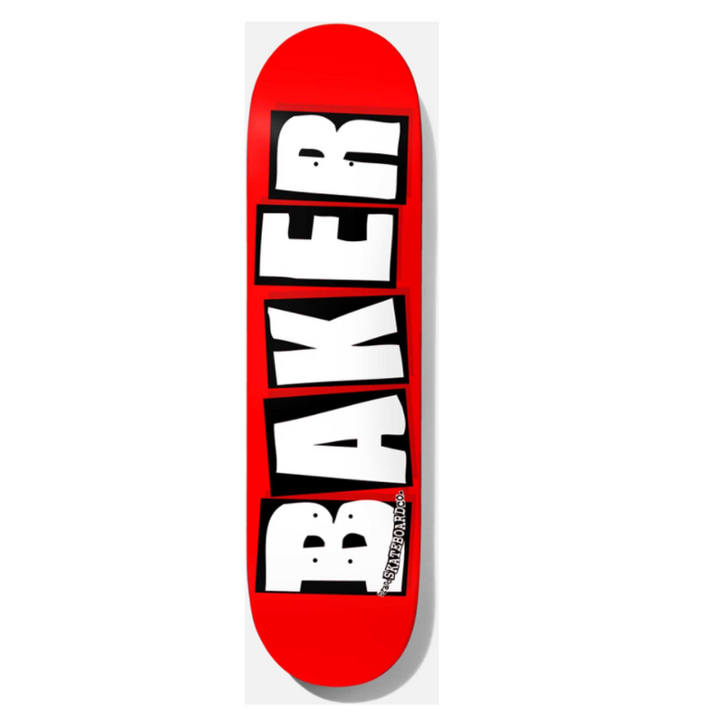 Baker Skateboard Deck Brand Logo White red/white 8.125'' – Skateboard Decks, Ansicht 1
