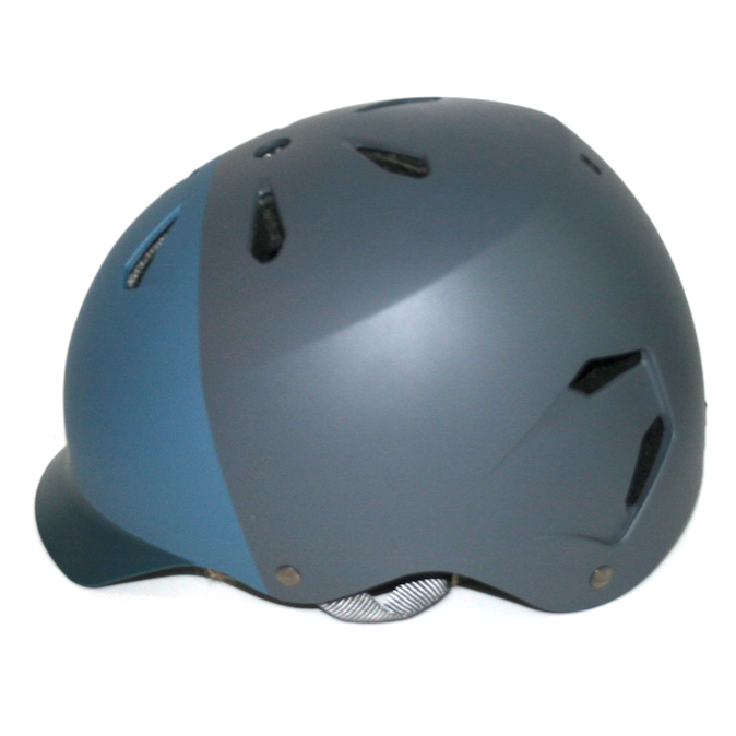 Bern EPS Skate Helm Hatstyle "Watts" grey / blue – Helme & Protektoren Scooter, Ansicht 2