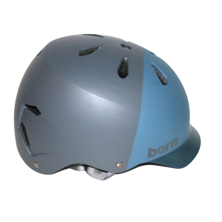 Bern EPS Skate Helm Hatstyle "Watts" grey / blue – Helme & Protektoren Scooter, Ansicht 4
