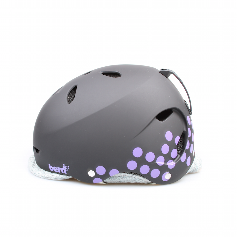 Bern Helm Brighton black/polka dot *Women* (Winter Liner) – Helme & Protektoren Scooter, Ansicht 5