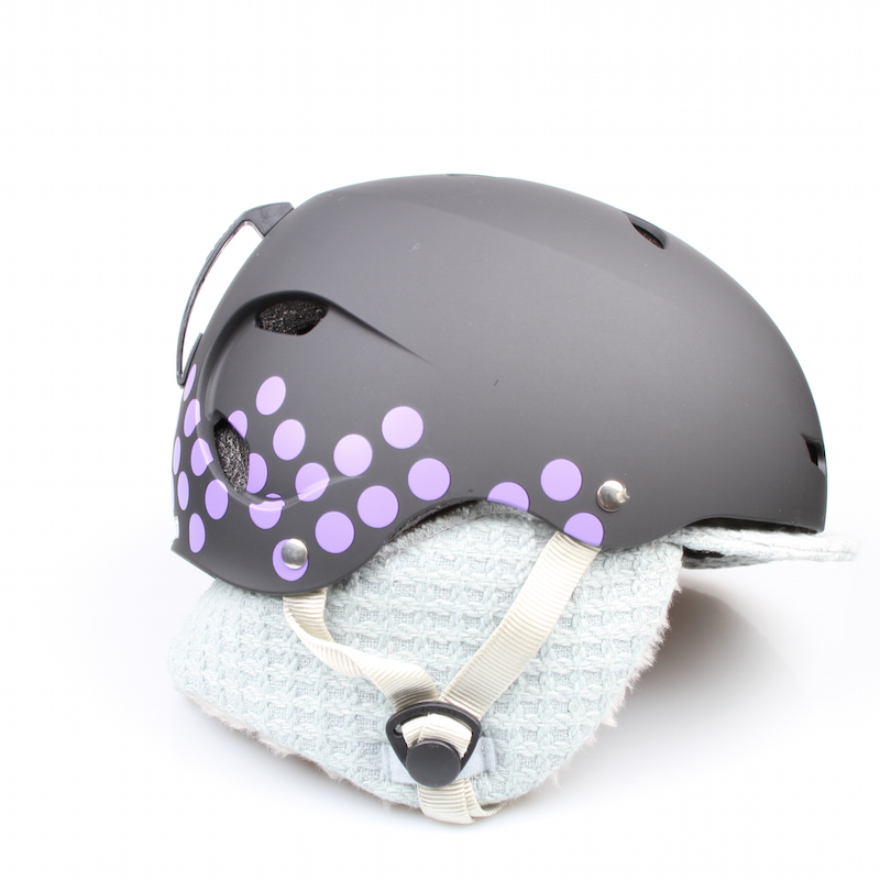 Bern Helm Brighton black/polka dot *Women* (Winter Liner) – Helme & Protektoren Scooter, Ansicht 6