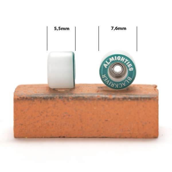 Blackriver Wheels Almighties white – Fingerboards & Ramps, Ansicht 2