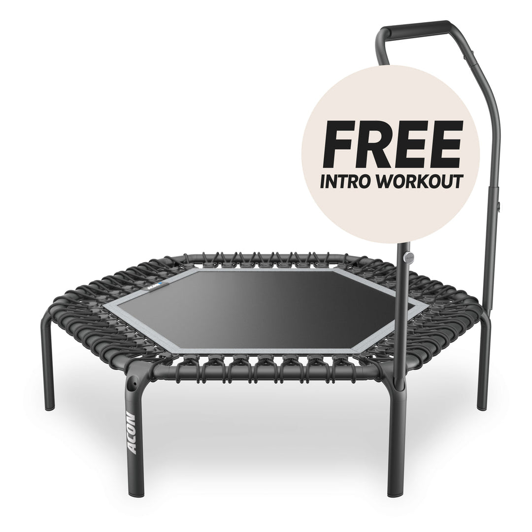 Acon sechseckiger Rebounder Fit 1,41 m mit Aktiv-Haltestange