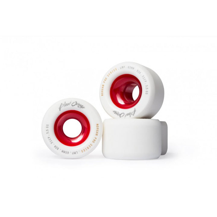 Blood Orange Morgan Pro Model White/Red 65mm – Longboard Rollen, Ansicht 2