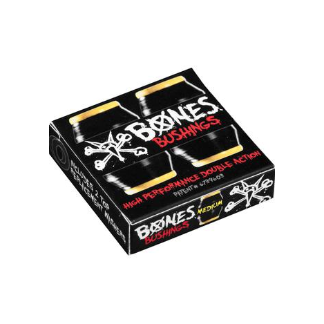 Bones Bushings 91A Hardcore Medium Set Pack inkl. Washer black – Skateboard Teile, Ansicht 1