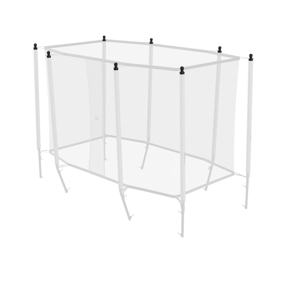 Bild, das den Netzbefestigungsgurt und das Bungee-Set für das ACON 13/16 HD-Gehäuse hervorhebt