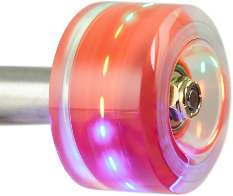 Clouds Urethane Wheels Nebula Light Up Clear/Red 58mm