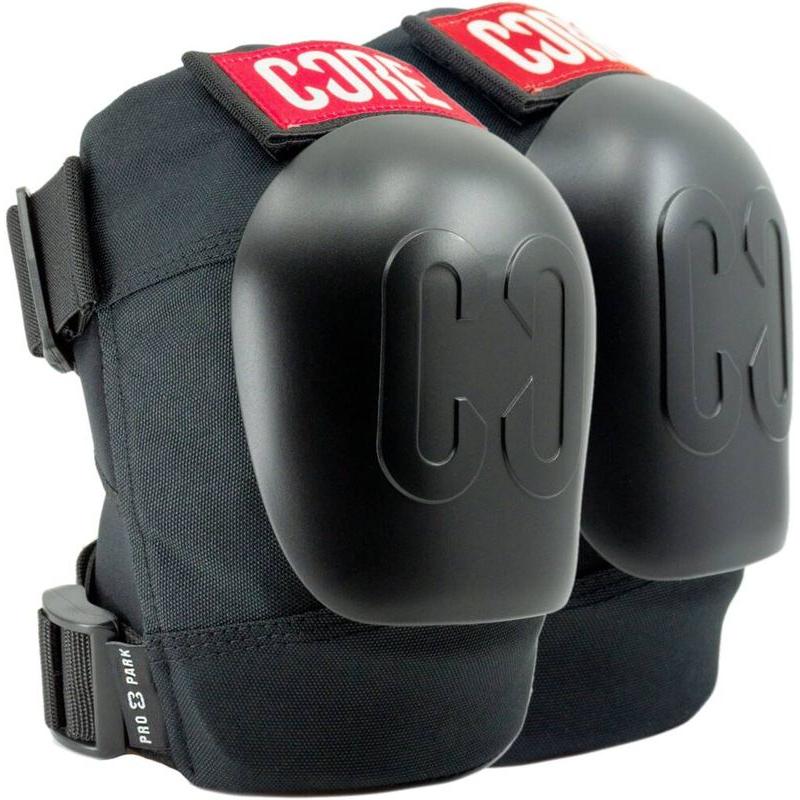 Core Pro Park Kneepads Schwarz/Rot – Knieschoner für Scooter, Ansicht 1