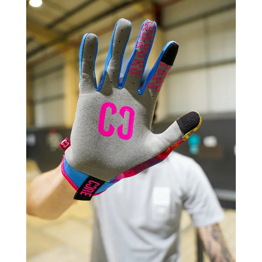 Core Protection Gloves Aero Neon Galaxy – Helme & Protektoren Scooter, Ansicht 4
