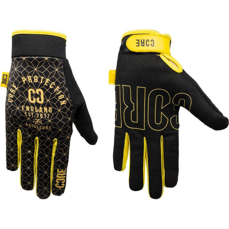 Core Protection Gloves Black/Gold – Helme & Protektoren Scooter, Ansicht 1