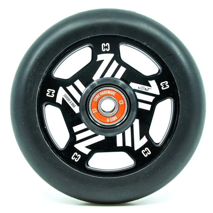 Core Scooter Wheel Vent Hollow 110mm Black – Scooter Wheels, Ansicht 1