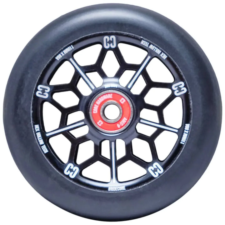 Core Wheel Hex Hollow 110mm black – Scooter Wheels, Ansicht 1
