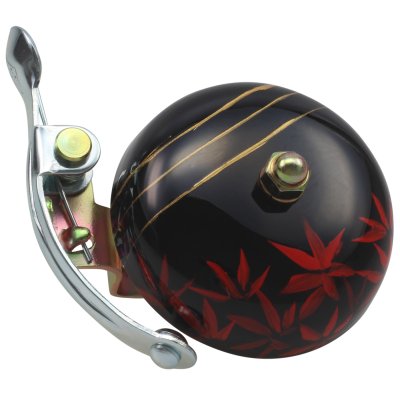 Crane Bell Co. Handbemalte Suzu Fahrradklingel mit Steel Band Mount - Kaede – Kids Bikes, Ansicht 1