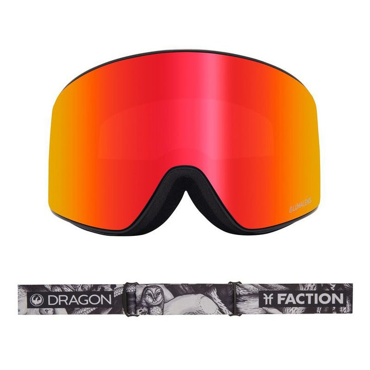 Dragon Goggle PXV - Faction with Lumalens Red Ionized + Lumalens Rose Lens – Snowboard Goggles, Ansicht 2