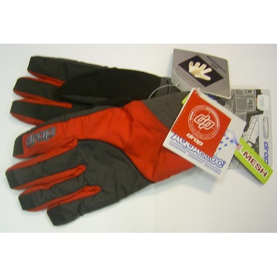 Drop Pipe-Gloves Lo-Fat Series Color: grey-red – Snowboard, Ansicht 1