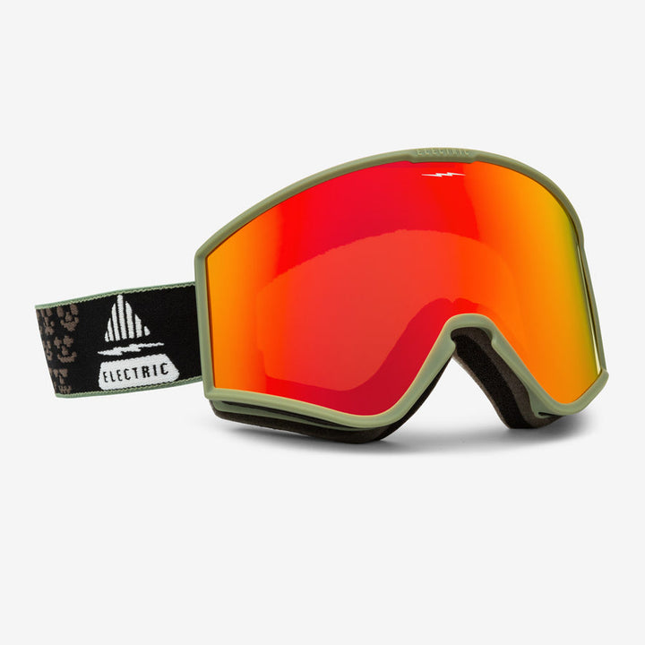 Electric Goggle EK1 Drama Moss Black/ Red Chrome + Bonus Lens Rose – Snowboard Goggles, Ansicht 1