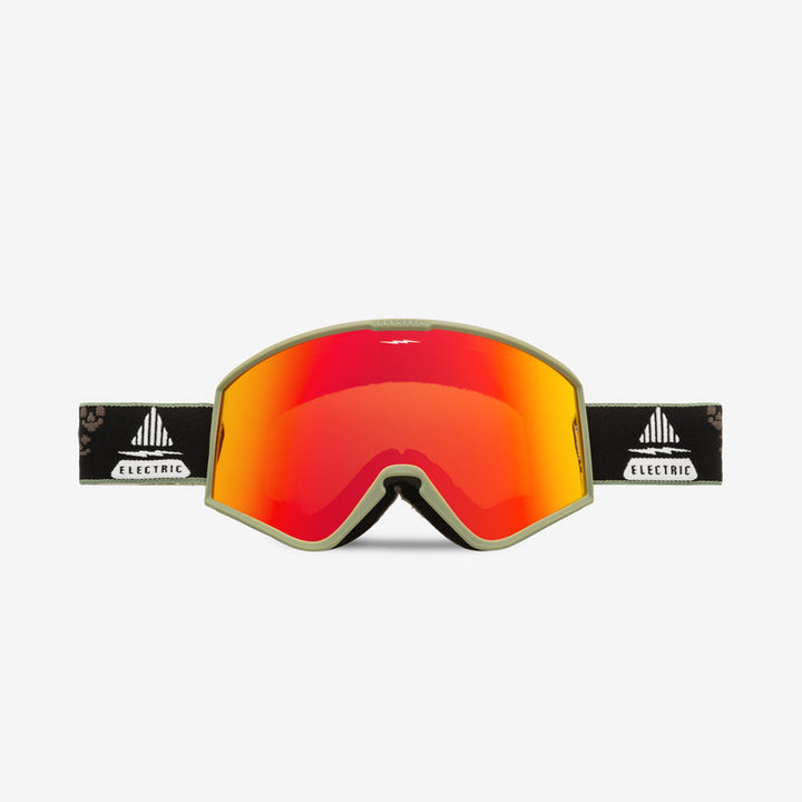 Electric Goggle EK1 Drama Moss Black/ Red Chrome + Bonus Lens Rose – Snowboard Goggles, Ansicht 3