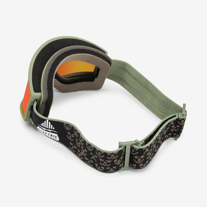 Electric Goggle EK1 Drama Moss Black/ Red Chrome + Bonus Lens Rose – Snowboard Goggles, Ansicht 4