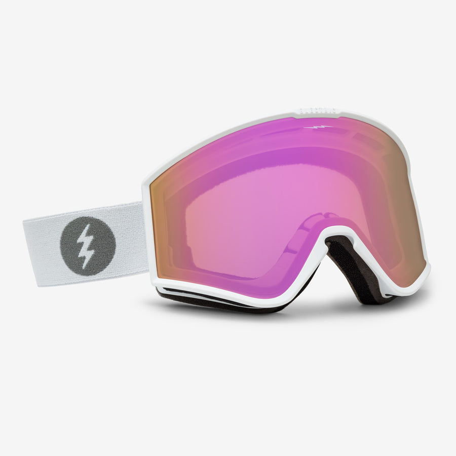 Electric Goggle EK1 Matte White / Pink Chrome + Bonus Lens Dark Grey – Snowboard Goggles, Ansicht 1