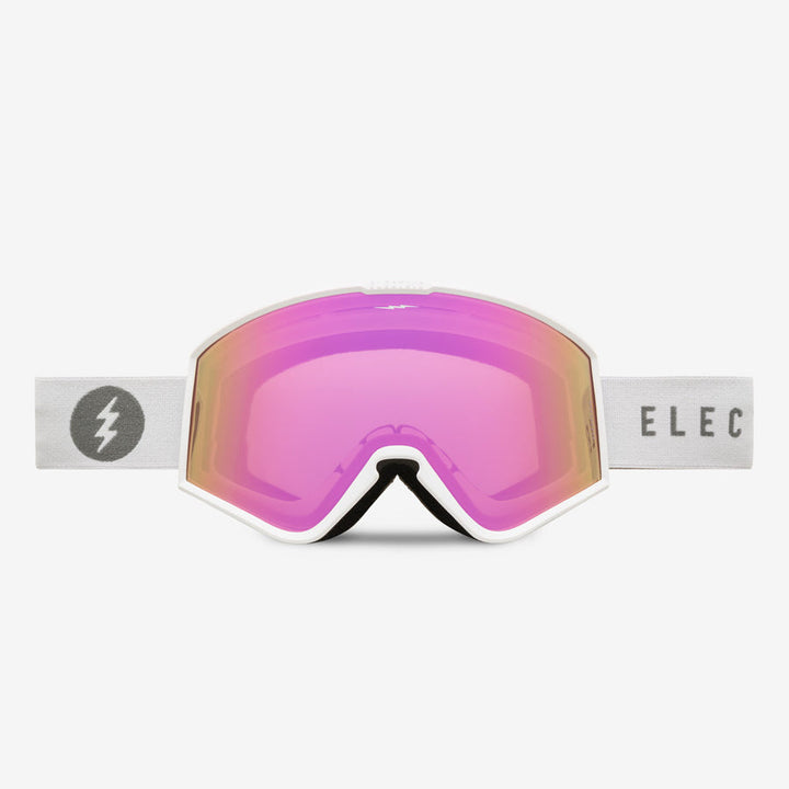 Electric Goggle EK1 Matte White / Pink Chrome + Bonus Lens Dark Grey – Snowboard Goggles, Ansicht 2