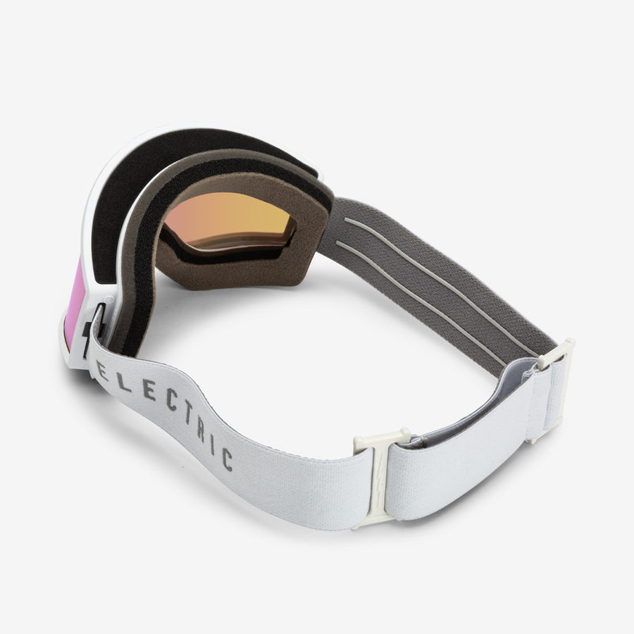 Electric Goggle EK1 Matte White / Pink Chrome + Bonus Lens Dark Grey – Snowboard Goggles, Ansicht 3
