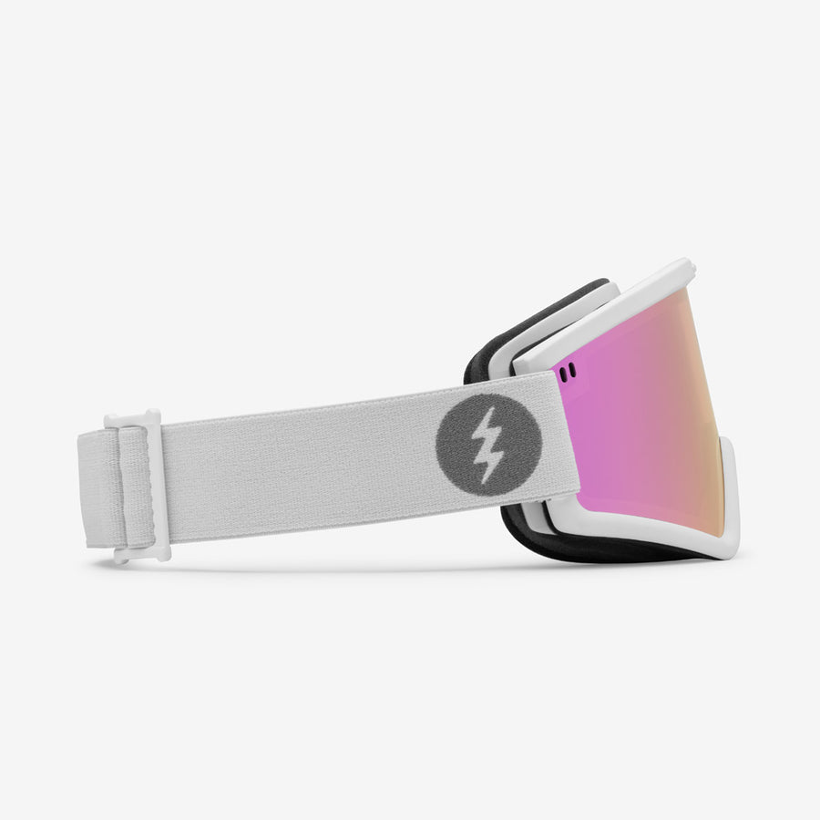 Electric Goggle Hex Matte White / Pink Chrome – Snowboard Goggles, Ansicht 4
