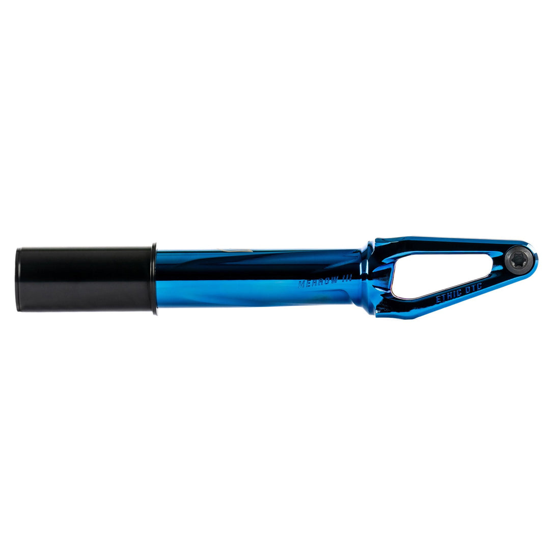 Ethic DTC Fork Merrow V3 HIC chrome blue – Scooter Gabeln, Ansicht 2
