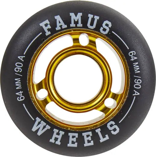 Famus Fast Aggressive Wheels 64mm gold