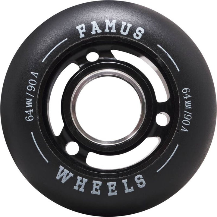 Famus Wheels 64mm Black – Skate Rollen, Ansicht 1