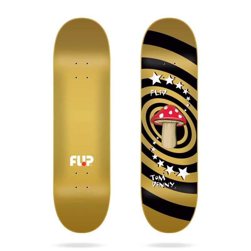 Flip Skateboard Deck Penny Mushroom Gold 8.25'' – Skateboard Decks, Ansicht 1