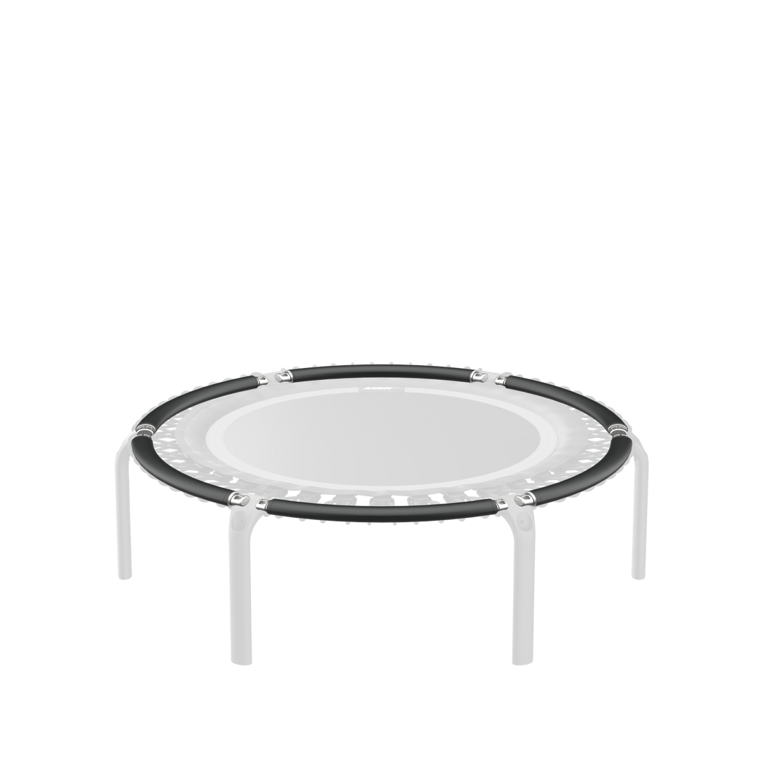 ACON FIT Rundes Trampolin mit schwarzen Rahmenrohren