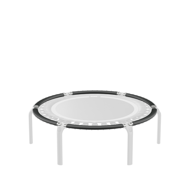 ACON FIT Rundes Trampolin mit schwarzen Rahmenrohren