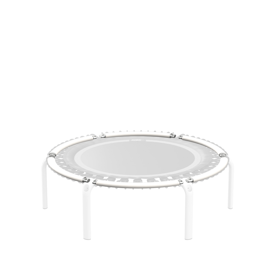 ACON FIT Round Trampolin mit weißen Rahmenrohren
