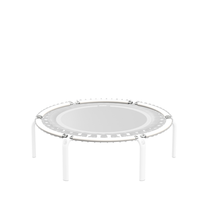 ACON FIT Round Trampolin mit weißen Rahmenrohren