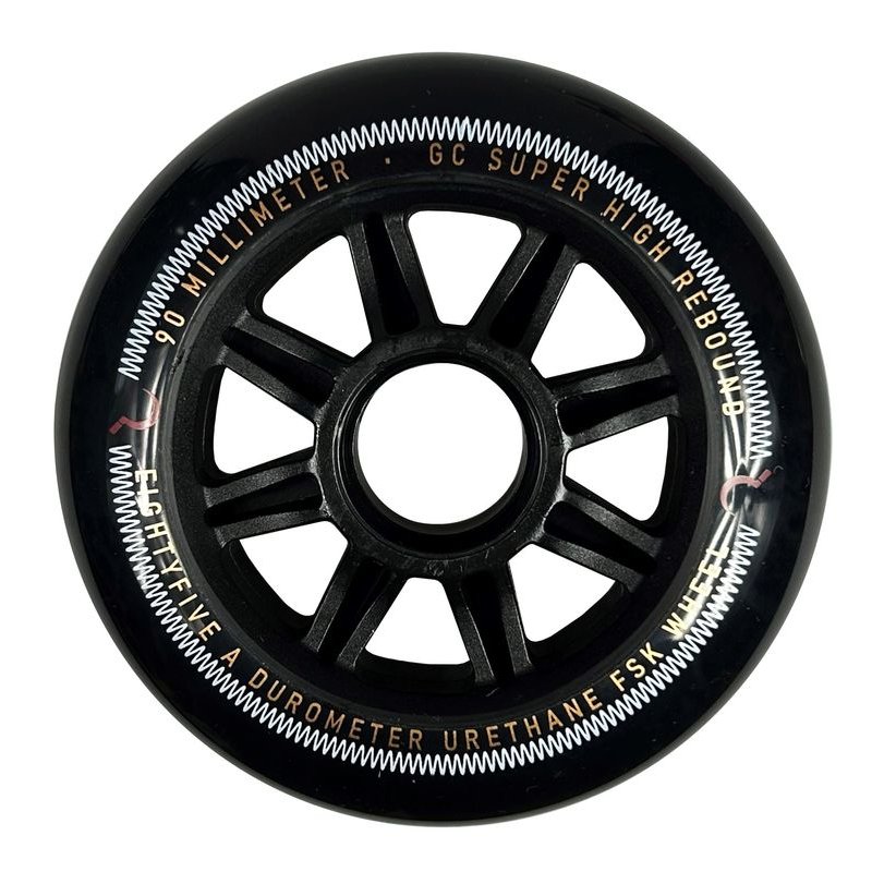 GC FSK Wheels 90mm 85A SHR 4 pack black – Skate Rollen, Ansicht 1