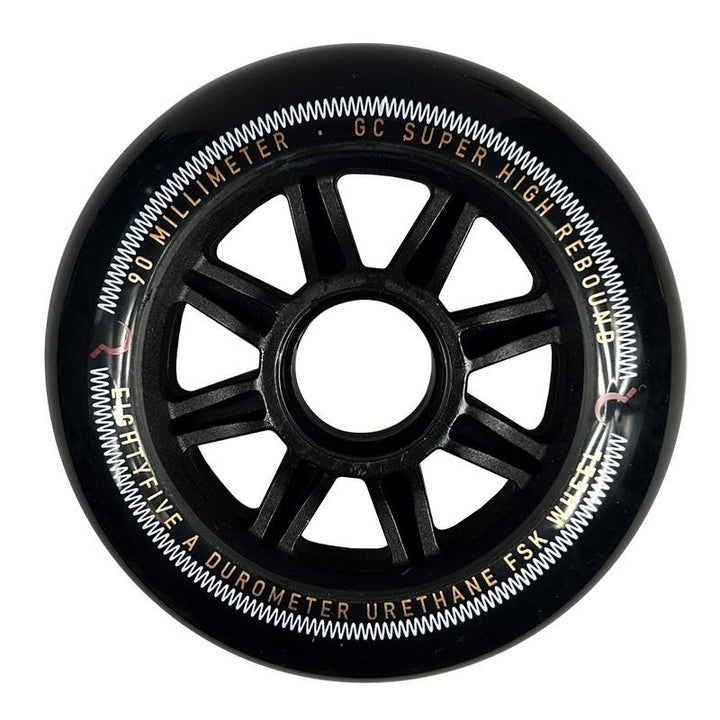 GC FSK Wheels 90mm 85A SHR 4 pack black – Skate Rollen, Ansicht 1