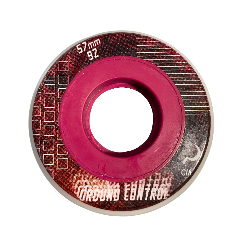 GC Wheel 57mm 92A white purple – Skate Rollen, Ansicht 1