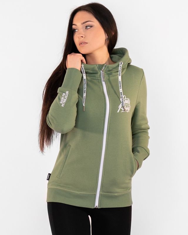 Sourkrauts Girly Zip Hoody Stella green